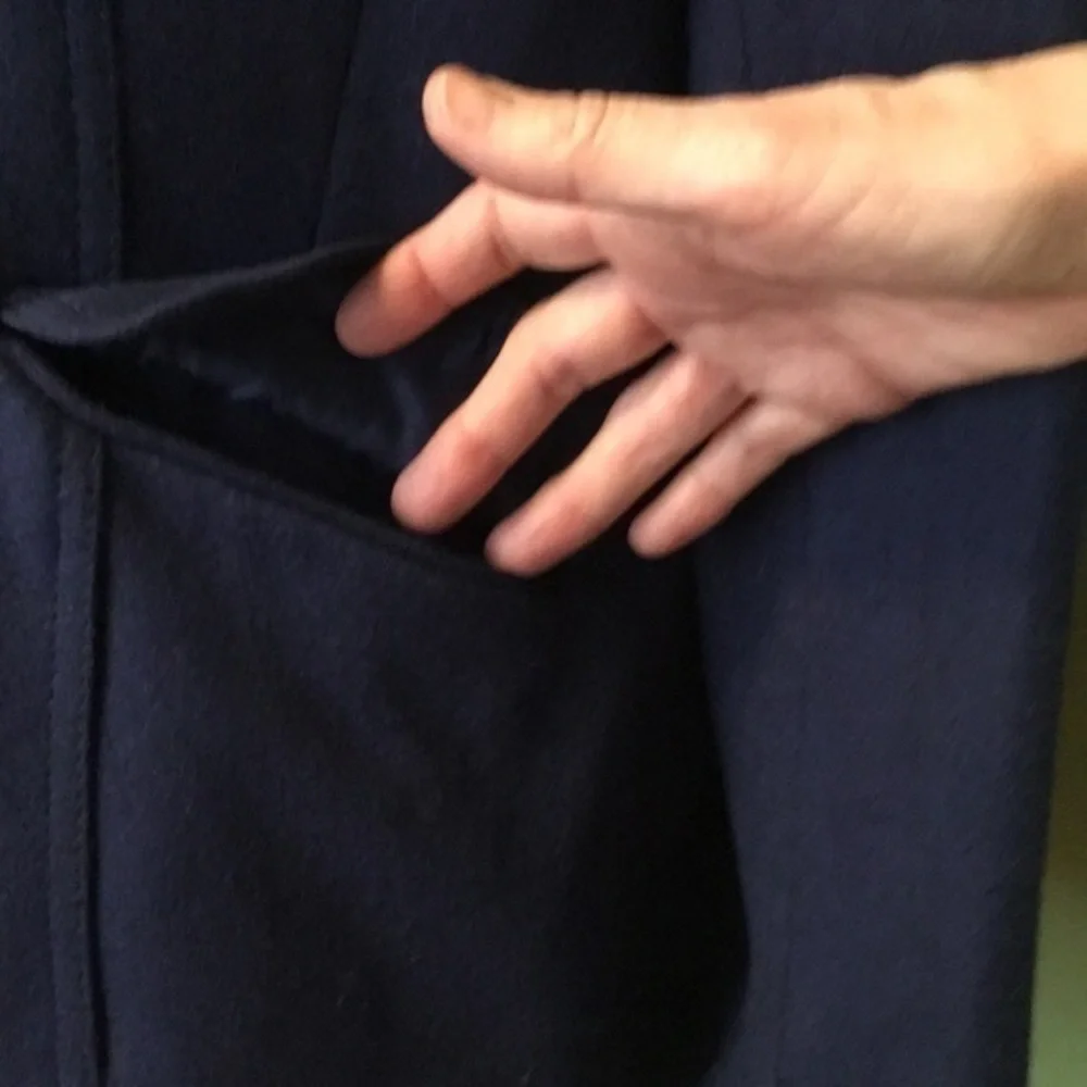 Express‎ cobalt blue double breasted pea coat